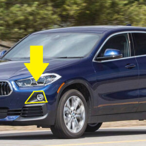 51117435123 - New Genuine BMW X2 F39 2016-2018 Front Bumper Fog Lamp Cover Left 7435123 OEM