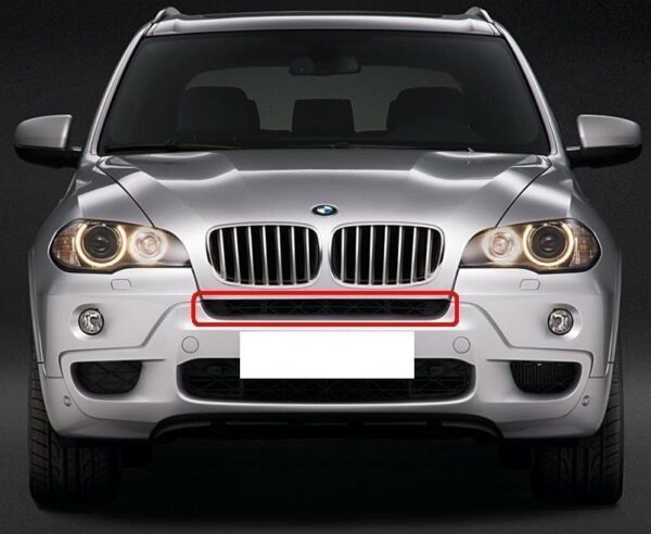 51118038265 - NEW BMW X5 E70 07-10 FRONT M SPORT BUMPER UPPER CENTRE GRILL 8038265 GENUINE
