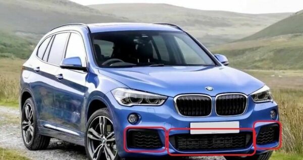51118059888 - New Genuine BMW X1 F48 M-SPORT Front Bumper Lower Grid Grill Set L+R+Center OEM
