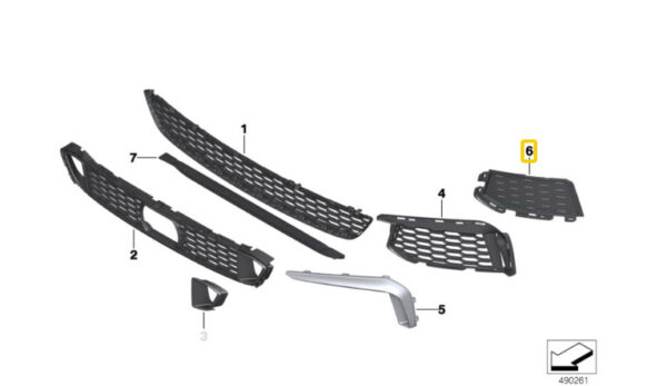 51118063423 - NEW BMW 5 G30 FRONT BUMPER ORIGINAL