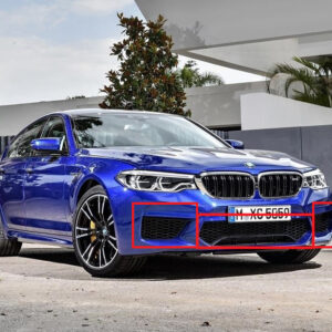 51118065317 - New Genuine BMW M5 F90 16-18 Front Left Right Open + Center Air Grille Set OEM