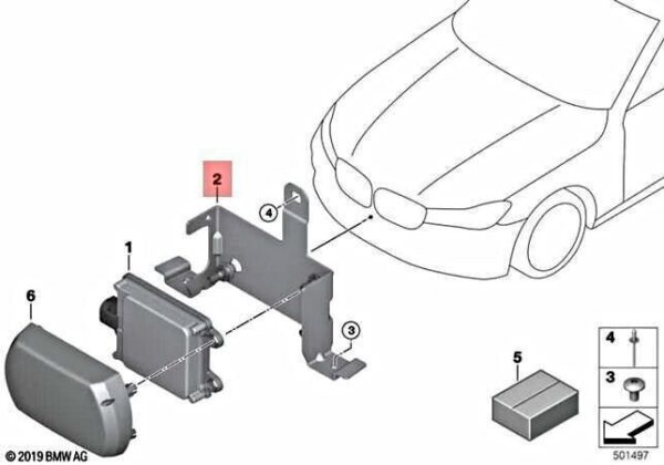 51118075359 - Original Sensor Mount 51118075359