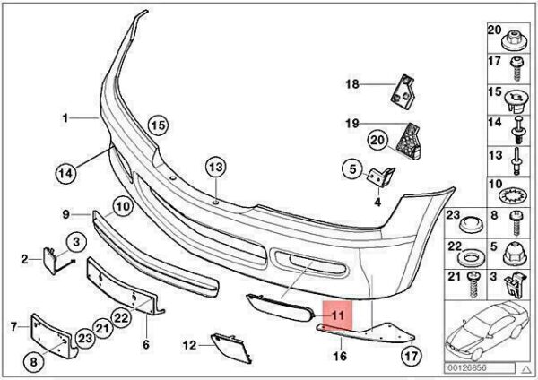 51118397866 - OEM BMW Z3 Z3 1.8 1.9 CABRIO COVERING RIGHT 51118397866 GENUINE NEW