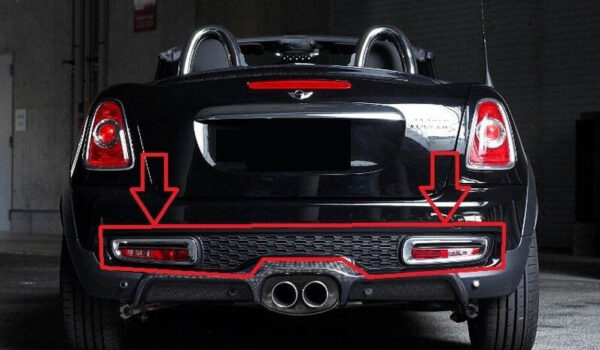 51127260590 - NEW MINI R56 R57 R58 R59 R59 JCW S BEHIND BUMPER REUIT GRILE 7260590 ORIGINAL