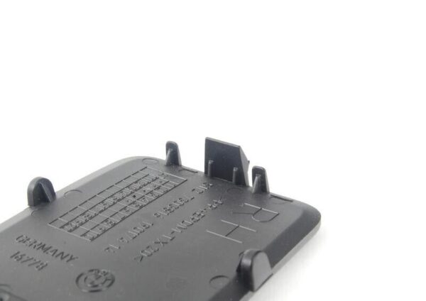 51127303816 - BMW E84 Right Passenger Rear Towing Hook Cover Black Original 5