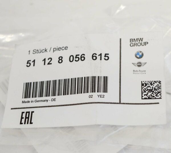 51128056615 - NEW BMW 3 SERIES F30 M SPORT REAR BUMPER PULL HOOK EYE COVER COVER 51128056615