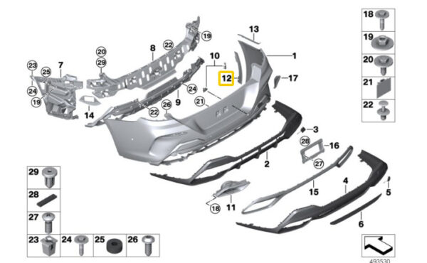 51128075238 - BMW 8 convertible G14 M F91 wheelhouse connection rear right 51128075238 NEW ORIGINAL