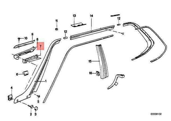 51131839941 - OEM BMW E24 628CSI 630CS 630CSI 633CSI 635CSI BRACKET LEFT 51131839941 GENUINE