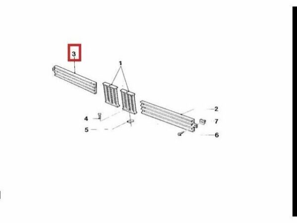 51132165746 - OEM BMW M1 E26 COUPE FRONT BUMPER GRILLE RIGHT 51132165746 GENUINE NEW