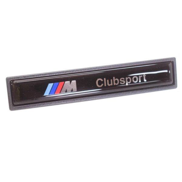 51132495560 - BMW E36 Coupe M Clubsport Door Moulding Emblem Badge 2495560 51132495560 NEW
