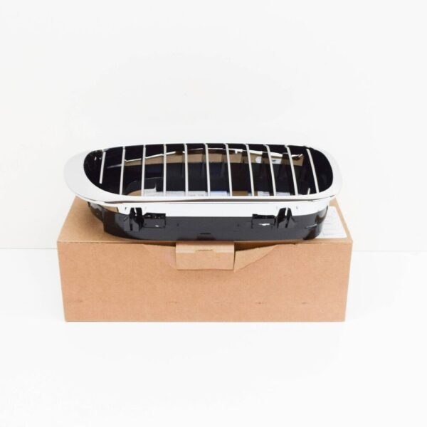 51137064318 - BMW 3 E46 radiator right chrome kidney grid 51137064318 7064318 new original
