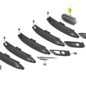 51137379612 - New Genuine BMW F45 F46 Front Right Radiator Kidney Sport Grille 7379612 OEM
