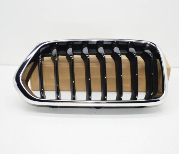 51137424778 - NEW BMW X2 F39 16-18 FRONT RIGHT KIDNEY GRILLE CHOME / BLACK 7424778 18-19