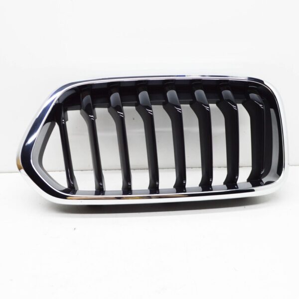 51137424778 - NEW BMW X2 F39 16-18 FRONT RIGHT KIDNEY GRILLE CHOME / BLACK 7424778 18-19