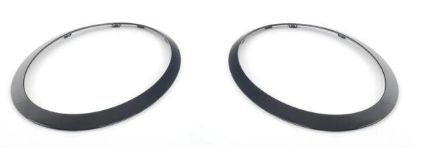 51137449209 - NEW MINI F55 F56 F57 FRONT LEFT RIGHT JET BLACK HEADLIGHTS RING TRIM SET