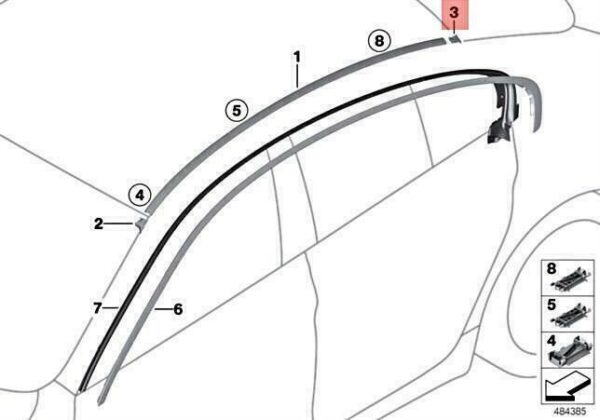51138032690 - OEM BMW ALPINA M6 B6 F06 640D 640DX 640I COVER CAP PRIMED RIGHT 51138032690 NEW