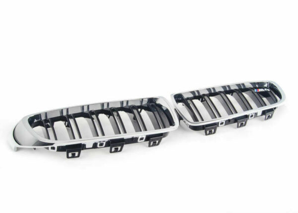 51138054331 - New Genuine BMW 4 Series F82 F83 M4 Set Of Front Bumper ///M4 Kidney Grills OEM