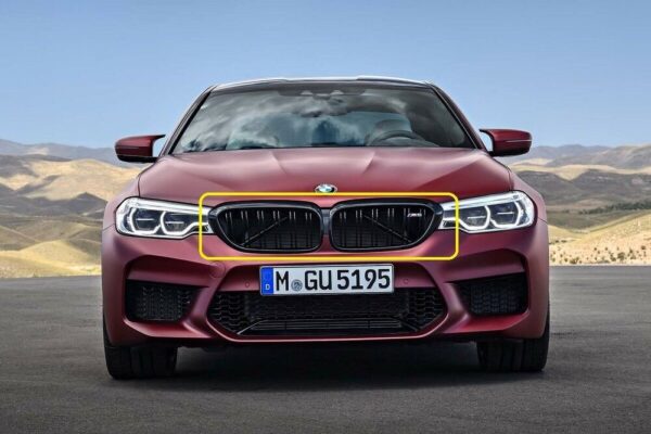 51138076042 - New Genuine BMW 5-Series F90 M5 Shadow-Line Front Bumper Grill Set Pair L+R OEM