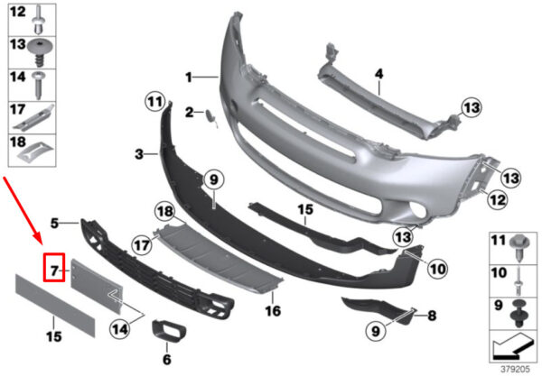 51139802249 - NEW MINI COUNTRYMAN R60 LICENSE PLATE BASE 51139802249 9802249 GENUINE