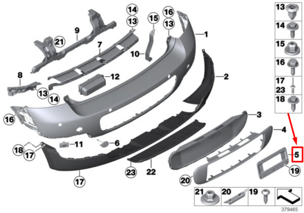 51139803767 - NEW MINI COUNTRYMAN R60 LICENSE PLATE HOLDER 51139803767 9803767 ORIGINAL