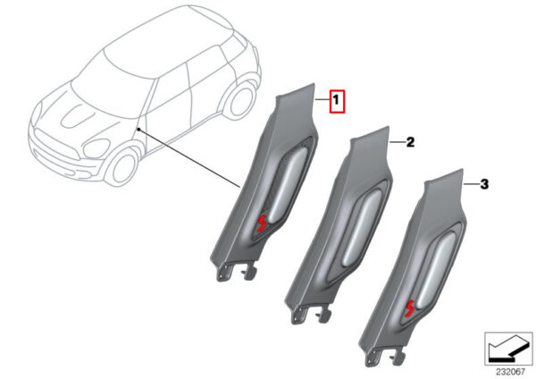 51139804617 - MINI COUNTRYMAN R60 New Genuine Front Left Fender Indicator 2016 51139804617