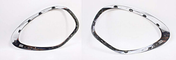 51139813823 - NEW MINI R60 HEADLIGHT CHROME TRIM RINGS PAIR 51139813823 51139813824