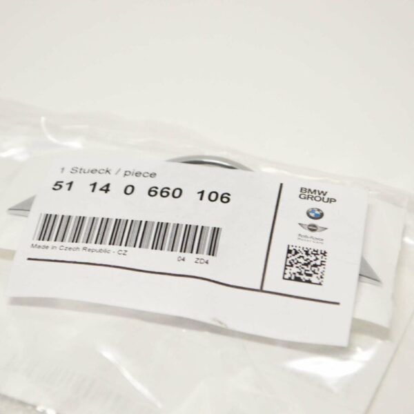 51140660106 - NEW MINI JCW R52 R53 FRONT HOOD MINI CHROME EMBLEM BADGE 0660106 51140660106