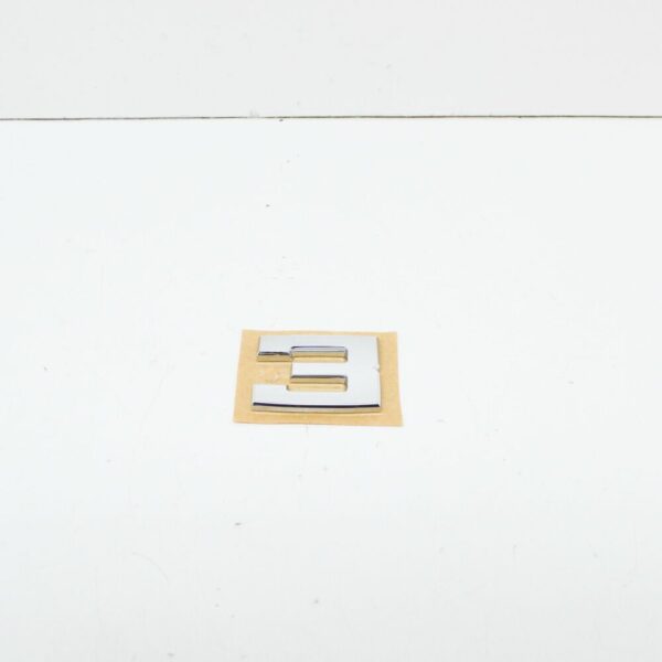 51141934619 - NEW BMW M3 E30 COUPE REAR TRUNK LID CHROME 3 EMBLEMATIC SHIELDS 51141934619