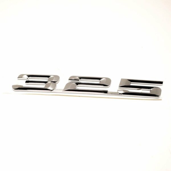 51141960225 - OEM BMW E36 TRUNK LID CHROME 325 EMBLEM BADGE LOGO SIGN 1960225 51141960225