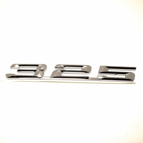 51141960225 - OEM BMW E36 TRUNK LID CHROME 325 EMBLEM BADGE LOGO SIGN 1960225 51141960225
