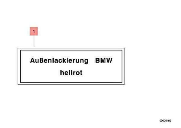 51142121155 - OEM BMW E21 E23 E24 E28 E32 315 316 318 318I INFORMATION PLATE 51142121155 NEW