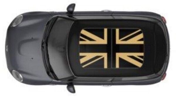 51142355191 - NEW MINI F54 F55 F56 F60 ROOF TOP GOLD JACK DECOR DECAL 2355191 ORIGINAL