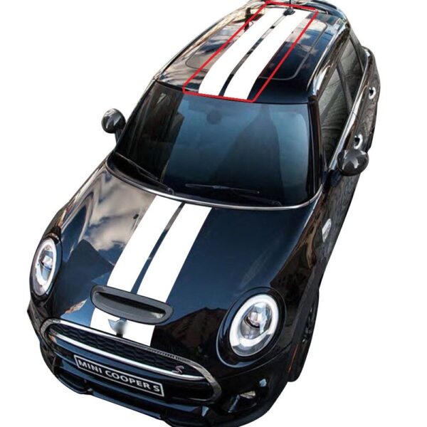 51142357921 - New Genuine MINI COOPER F56 Roof Top White Dual Sport Stripes Decal 2357921 OEM