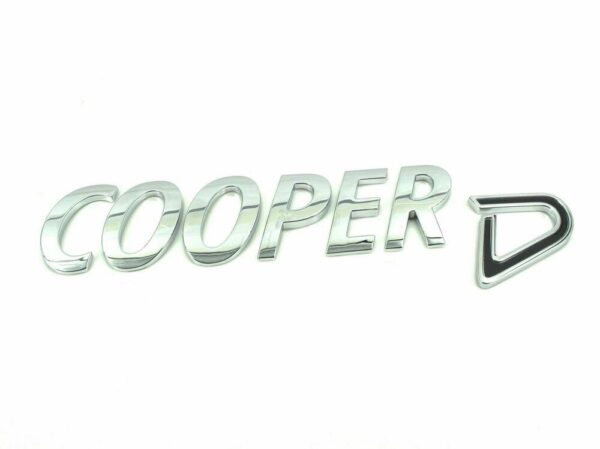 51142754747 - OEM MINI F55 F56 TRUNK LID COOPER D EMBLEM BADGE LOGO SIGN 2754747 51142754747