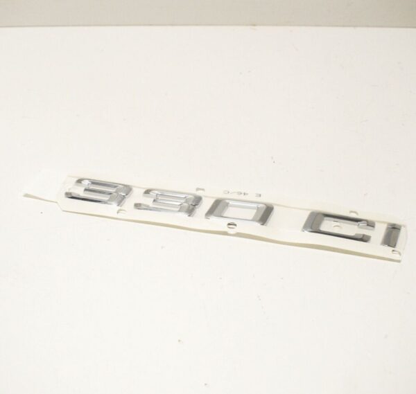 51147004688 - NEW BMW E46 TRUNK LID CHROME 330CI EMBLEM BADGE LOGO SIGN 7004688