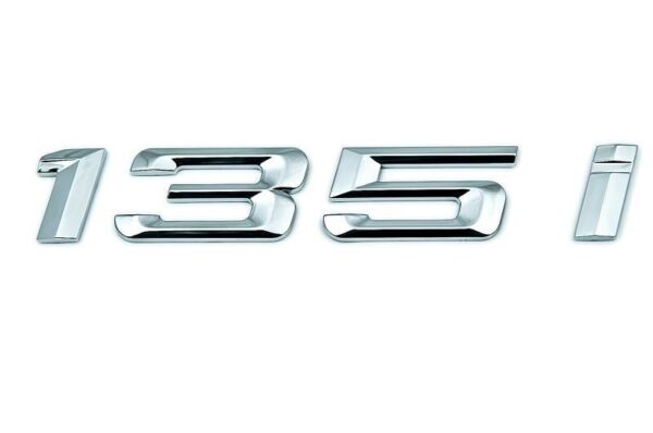 51147183159 - NEW BMW E82 BOOT LID CHROME 135I EMBLEM BADGE LOGO BADGE 7183159