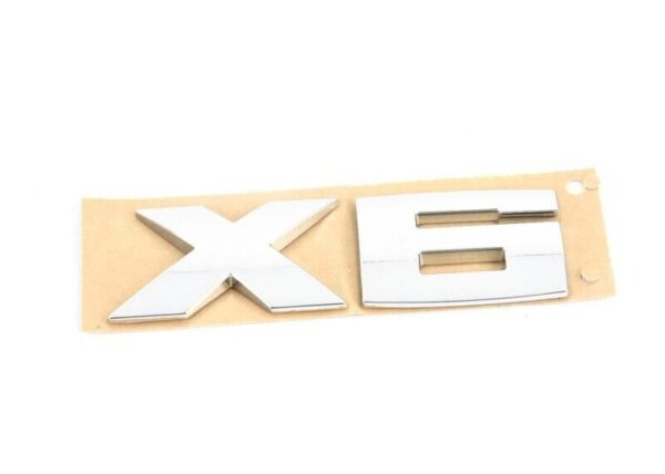 51147206122 - BMW E71 X6 trunk lid X6 emblem logo authentic sign 51147206122