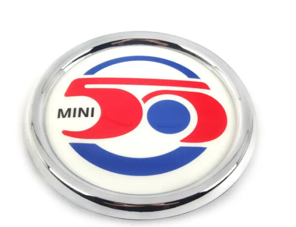 51147238085 - Original MINI R56 ""50 Years"" Emblem 51147238085
