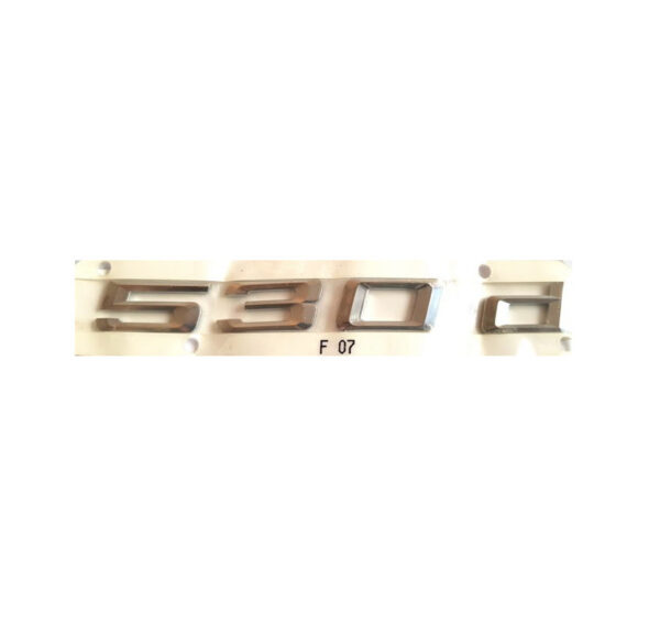 51147239617 - NEW BMW 5 GRAN TURISMO F07 TRUNK LID 530D EMBLEM 51147239617 ORIGINAL