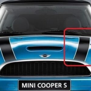 51147281513 - New Genuine MINI Bonnet Hood Stripe Black With White Pinstripe Left 7281513 OEM