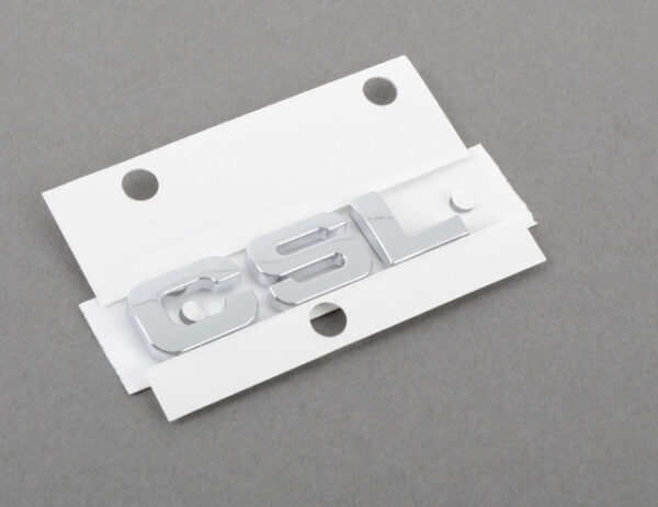 51147897398 - NEW BMW E46 M3 GENUINE CSL TRUNK BOAT REAR EMBLEM 7897398 ORIGINAL