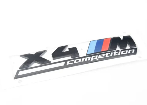 51148077611 - NEW BMW X4 F98 REAR TRUNK LABEL 4M COMPETITION 51148077611 8077611 GENUINE