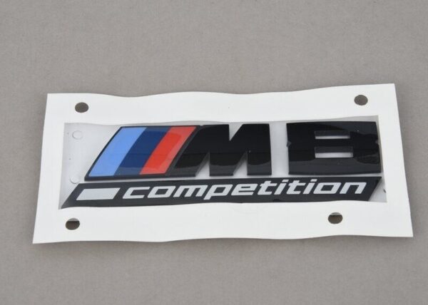 51148098328 - BMW 8' F91 F92 M8 Competition Black Rear Coat of Arms for Trunk 51148098328 Auten