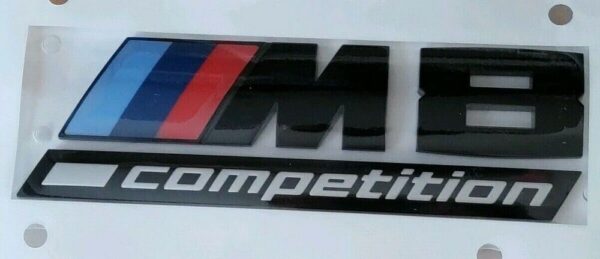 51148098328 - BMW 8' F91 F92 M8 Competition Black Rear Coat of Arms for Trunk 51148098328 Auten