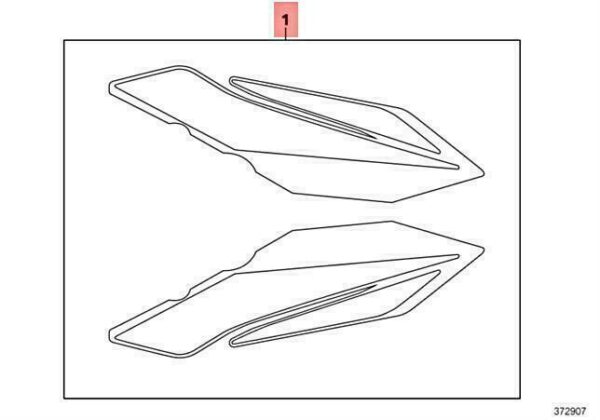 51148528379 - OEM BMW K46 0534 DECORATIVE TAPE 51148528379 GENUINE NEW