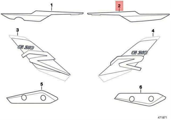 51148564276 - OEM BMW K03 0G11 0G21 DECOR REAR TRIM PANEL RIGHT 51148564276 GENUINE NEW