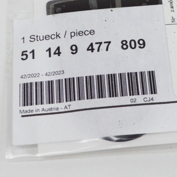 51149477809 - Mini Cooper F56 Hardtop Label 51149477809, Original Part