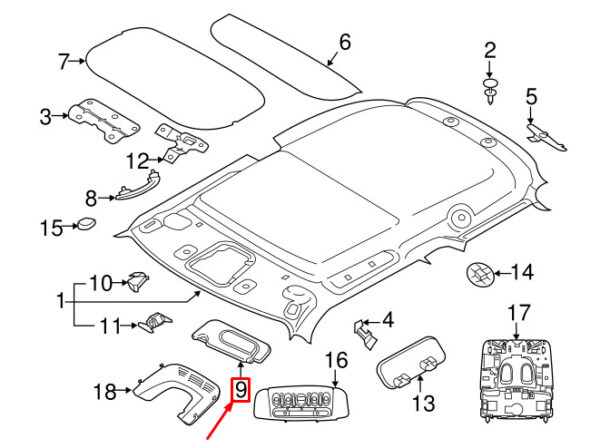 51167382107 - MINI COOPER F56 Left Side Sun Visor LHD 7382107 51167382107 NEW GENUINE
