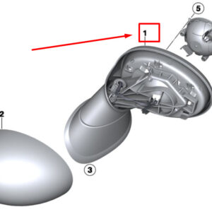 51169805009 - NEW MINI -LANDSMANN R60 FRONT LEFT WING MIRROR 9805009 51169805009 GENUINE