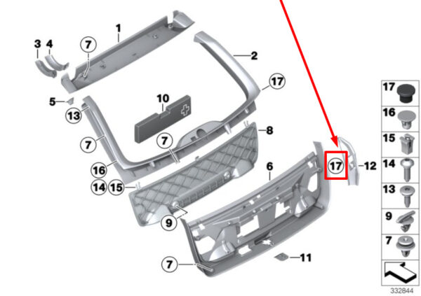 51177002801 - NEW BMW X3 E46 E83 F11 K26 K48 K52 K80 K81 318CI STOP BUFFER 51177002801